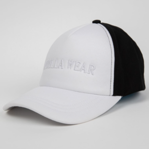 Sharon Ponytail Cap - White/Black